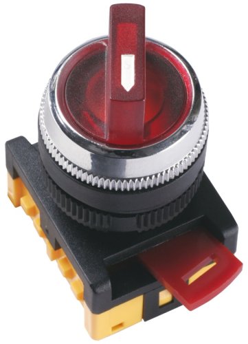 Переключатель IEK АNС-22-2 2 положения c подсветкой NO+NC 240В красный фото Переключатель IEK АNС-22-2 2 положения c подсветкой NO+NC 240В красный картинка